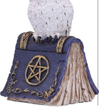 Witch's Familiar Owl Figurine on Spell Book