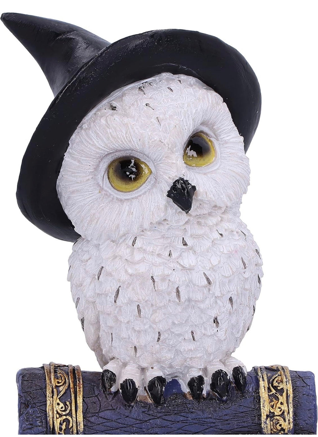 Witch's Familiar Owl Figurine on Spell Book