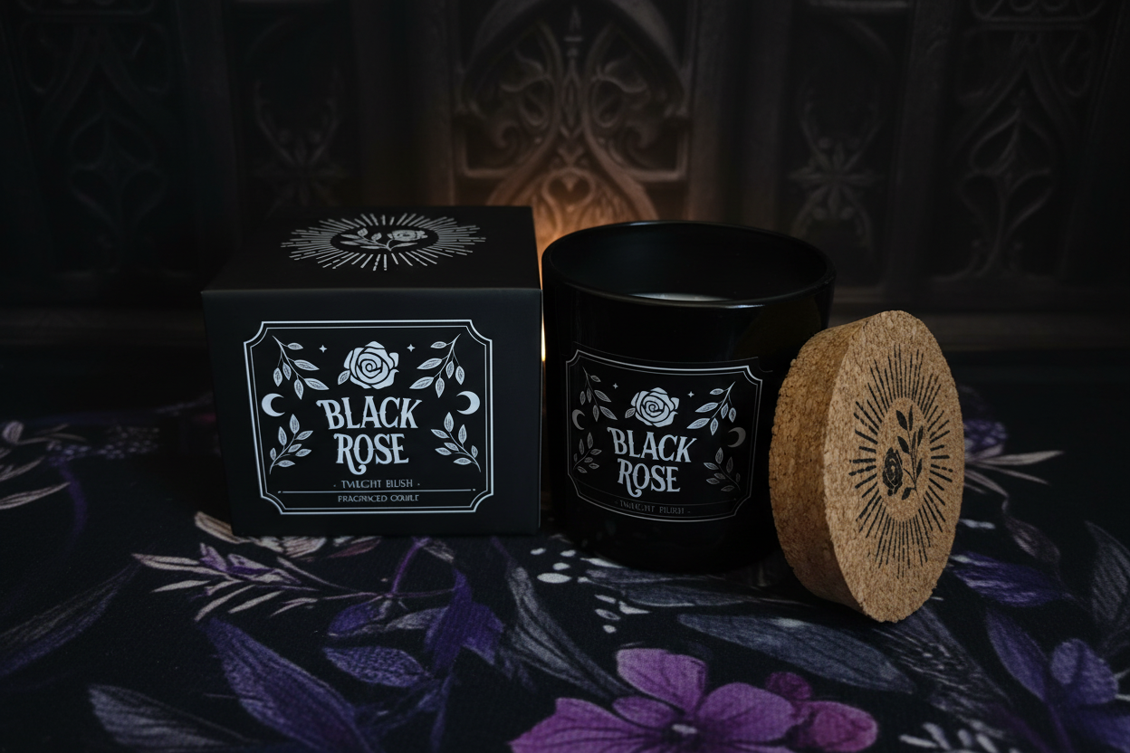 Black Rose Twilight Blush Fragranced Candle