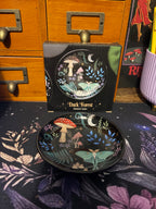 Dark Forest Round Ceramic Trinket Dish and box