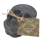 Skull Coaster Set - stacked showing full set