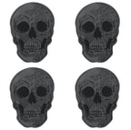 Skull Coaster Set - all four coasters flat lay on white