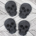 Skull Coaster Set - styled on wooden surface