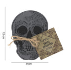 Skull Coaster Set - with dimensions 9cm x 12cm