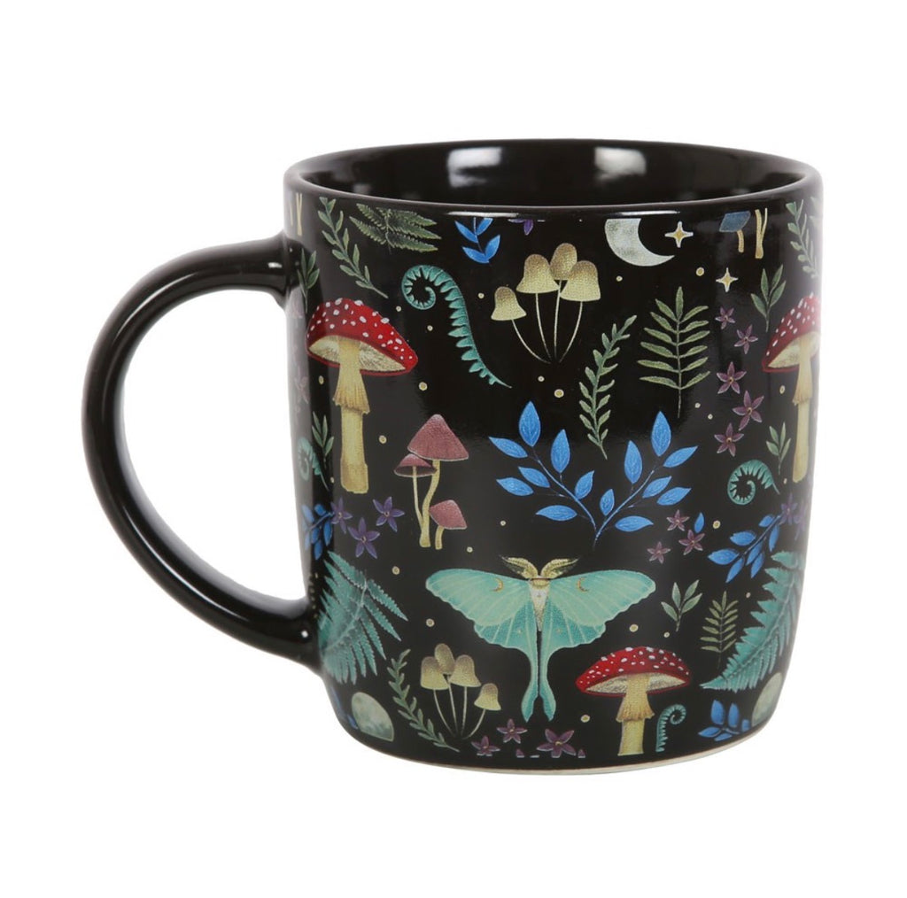 Dark Forest Mug - side view showing full design
