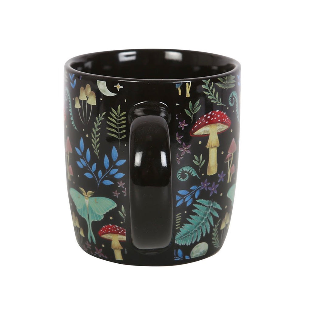 Dark Forest Mug - back view showing handle