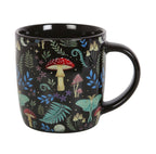 Dark Forest Mug - angled view showing design detail