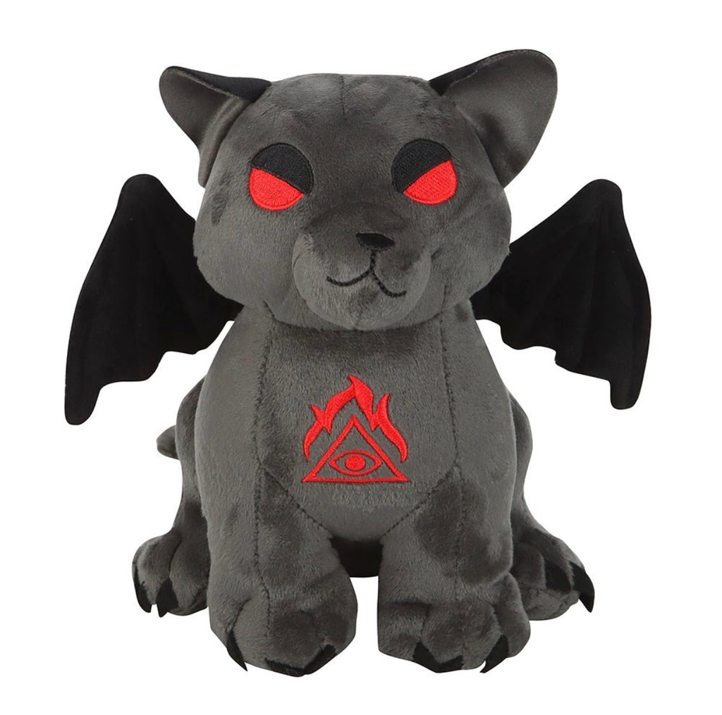 Vampire Cat Plush - front view white background