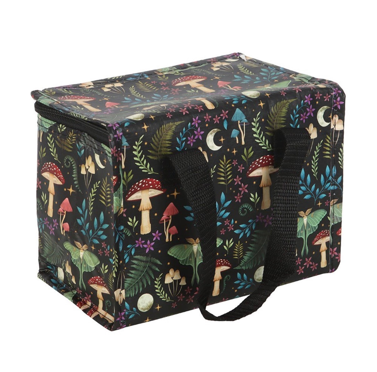 Dark Forest Lunch Bag - side view showing full design