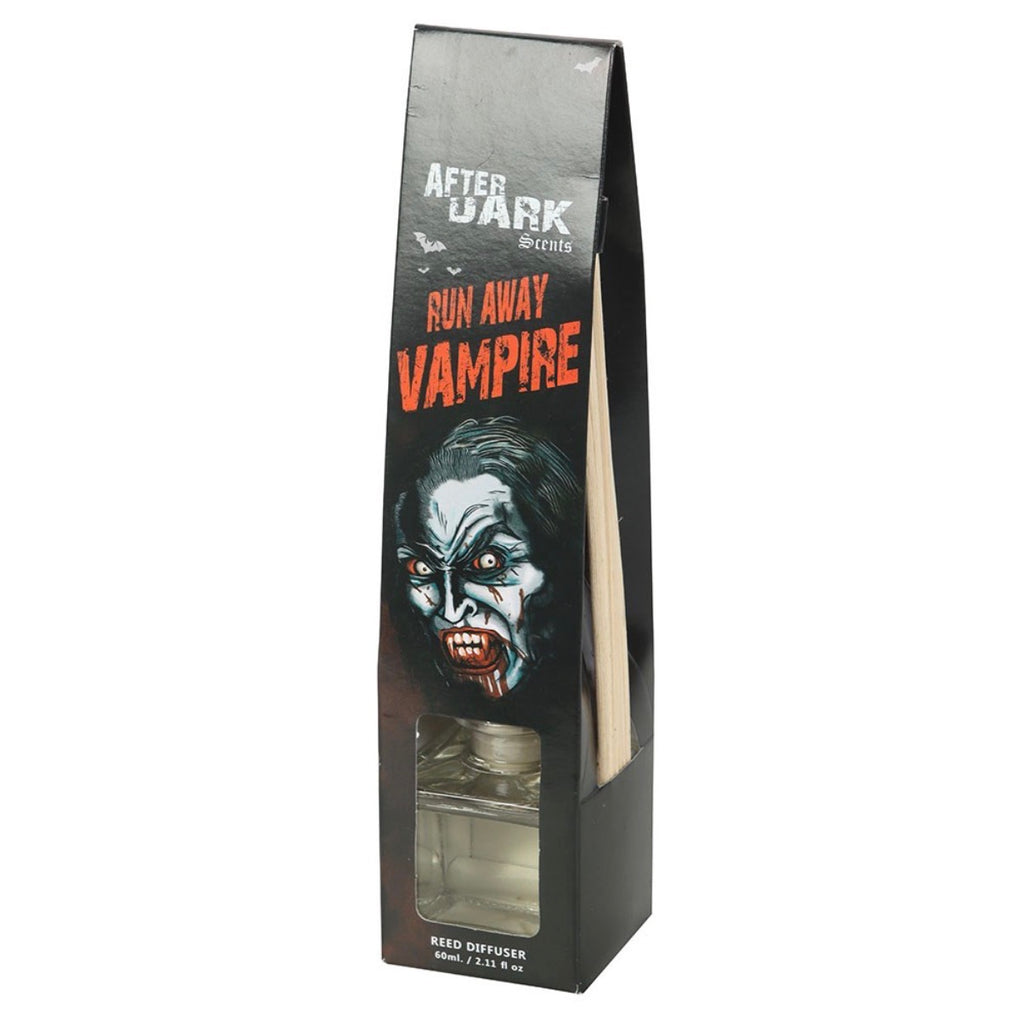 Run Away Vampire Reed Diffuser - front view in packaging