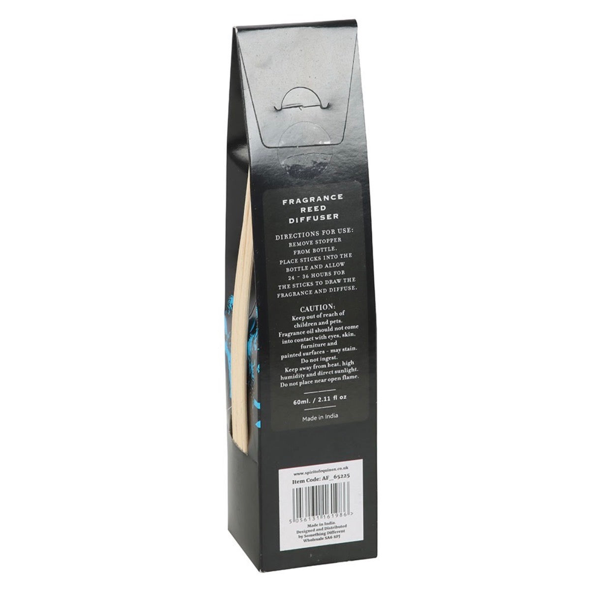 Walking Dead Reed Diffuser - back of packaging with instructions