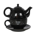 The Future Is In Your Hands Tea For One Set - stacked teapot on cup and saucer