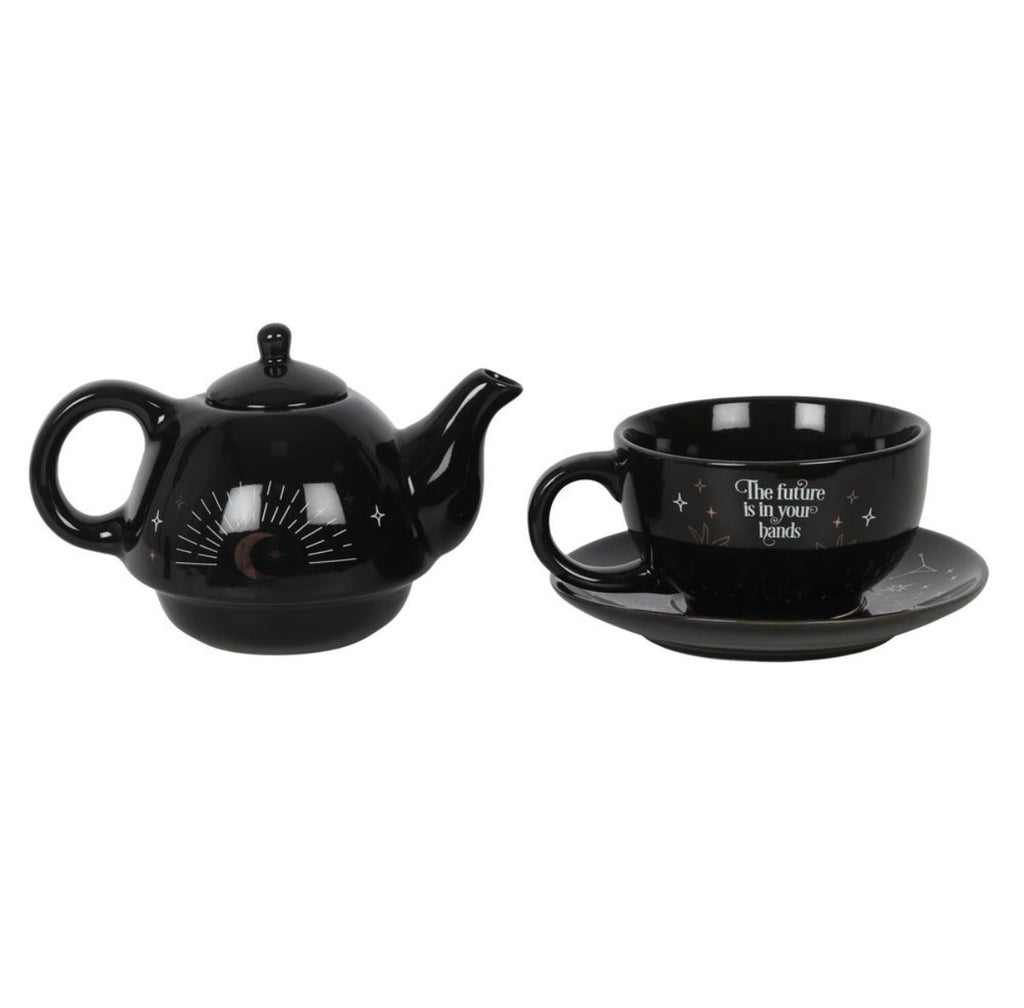 The Future Is In Your Hands Tea For One Set - teapot and cup separated