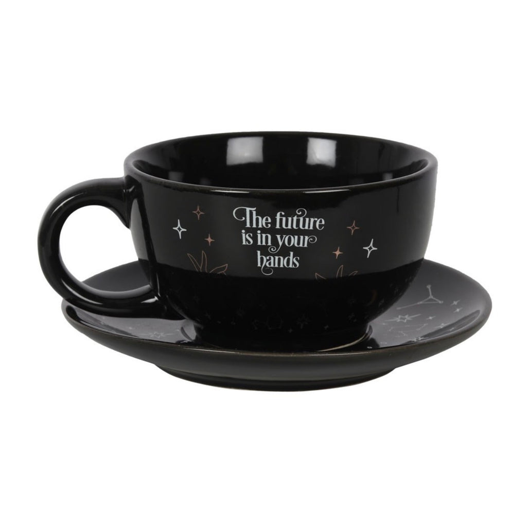 The Future Is In Your Hands Tea For One Set - cup and saucer close up