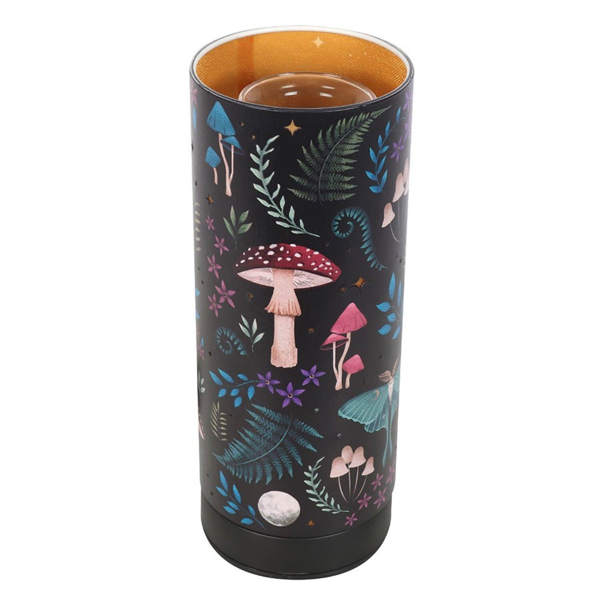 Dark Forest USB Aroma Lamp - top view showing golden interior