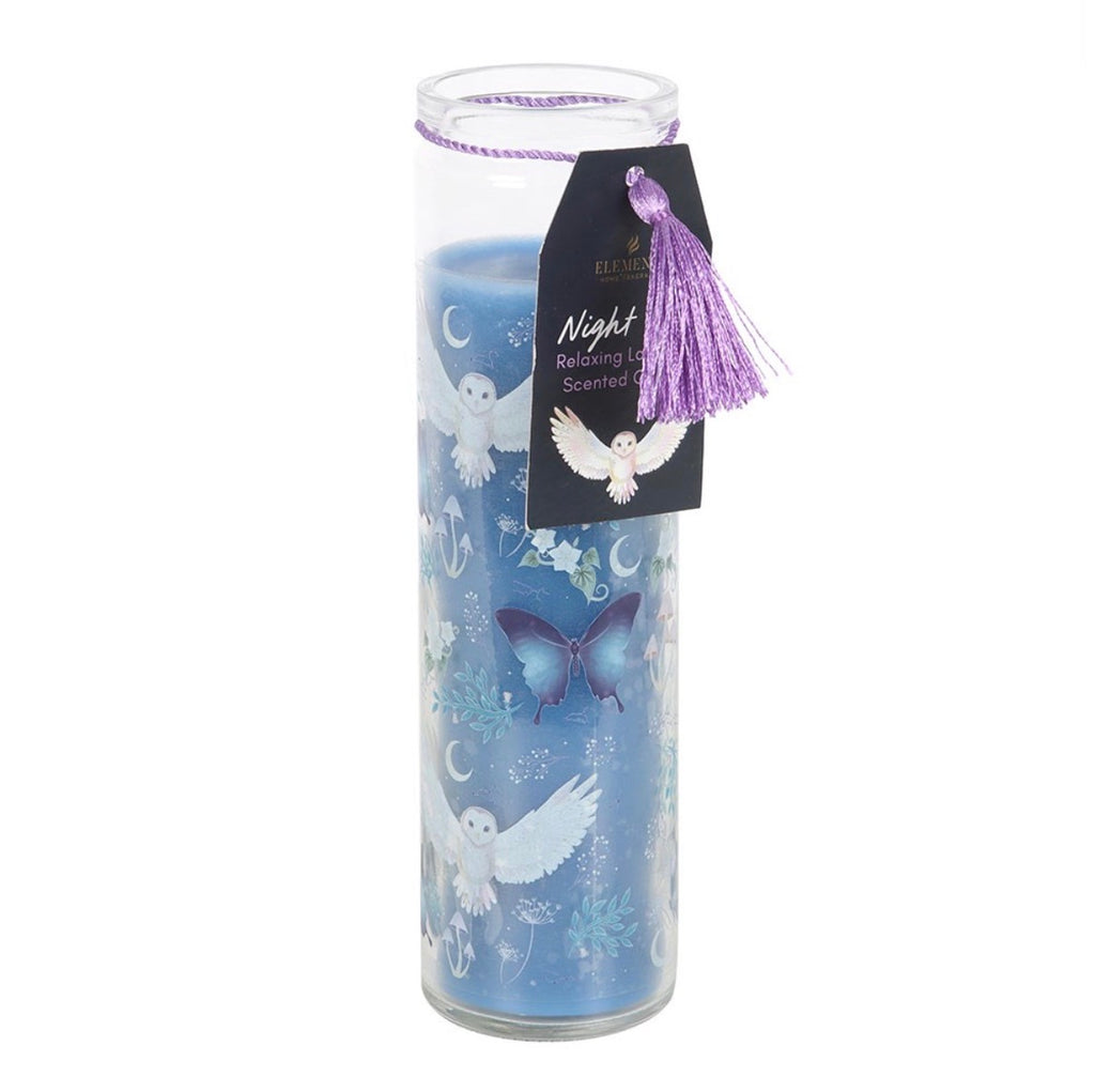 Night Owl Lavender Scented Candle - product shot on white background
