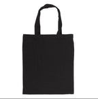 Forest Floor Tote Bag - back view plain black canvas