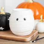 Mummy shaped ceramic oil burner front view