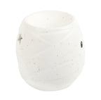 Mummy shaped ceramic oil burner showing tealight inside