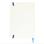 The Moon Celestial A5 Notebook back cover on white background