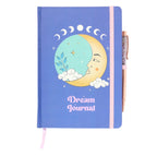 Moon Dream Journal front cover showing celestial moon phases design
