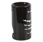 Skeleton Hand Ceramic Oil Burner side view on white background