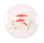 Mushroom Trinket Dish top view on white background