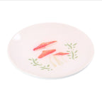 Mushroom Trinket Dish side angle view on white background
