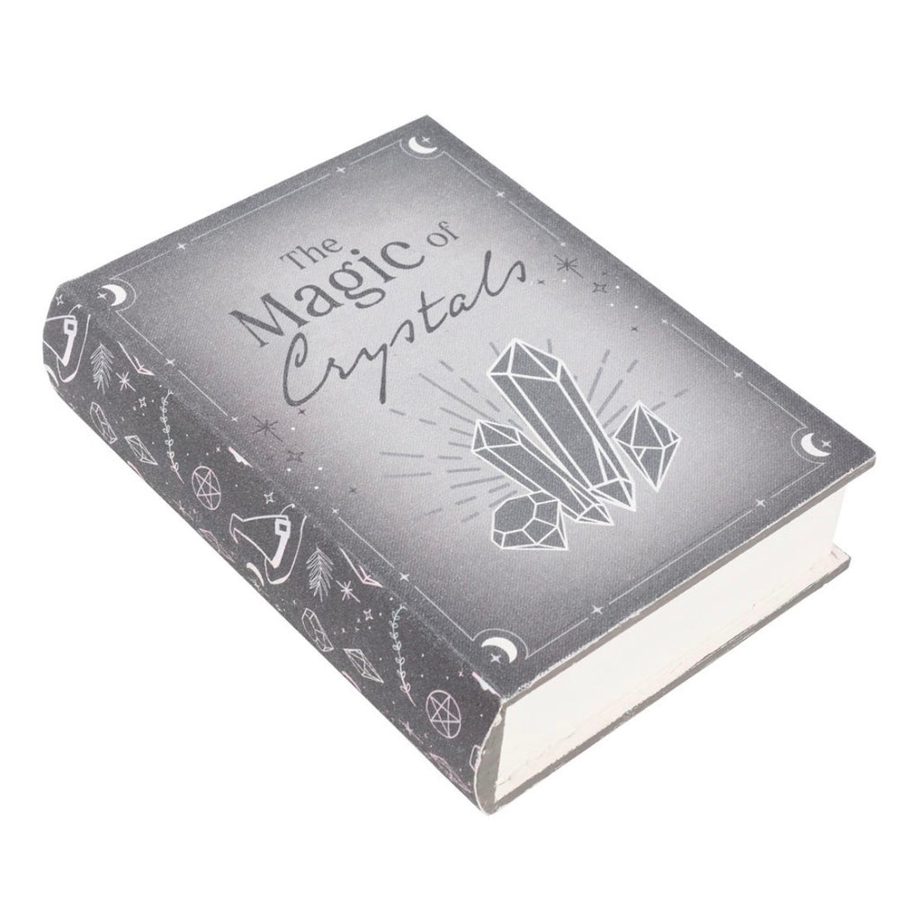 The Magic of Crystals Book Box front angle view on white background