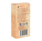 Blessed Bee 6 Beeswax Spell Candles box back showing safety instructions and burn time
