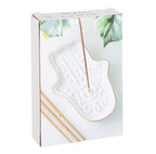 Hamsa Hand Incense Stick Holder in gift box packaging