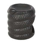 Serpentine Coiled Snake Oil Burner side view showing snake head detail and scale texture