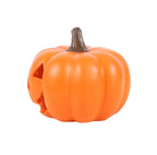 Jack-o'-Lantern Pumpkin Backflow Incense Burner - side angle view on white background