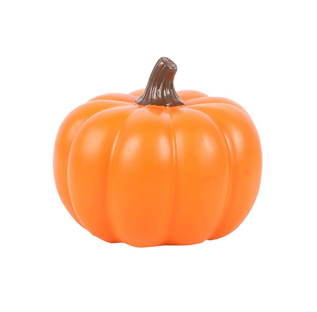 Jack-o'-Lantern Pumpkin Backflow Incense Burner - back view showing hollow base on white background