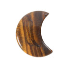 Tigers Eye crescent moon crystal close up