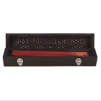 Go Away Evil incense box - open with incense sticks