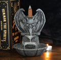 Gargoyle Backflow Incense Burner - lifestyle shot with smoke flowing