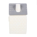 Stone Cottage Ceramic Oil Burner reverse view showing plain back and grey roof white background