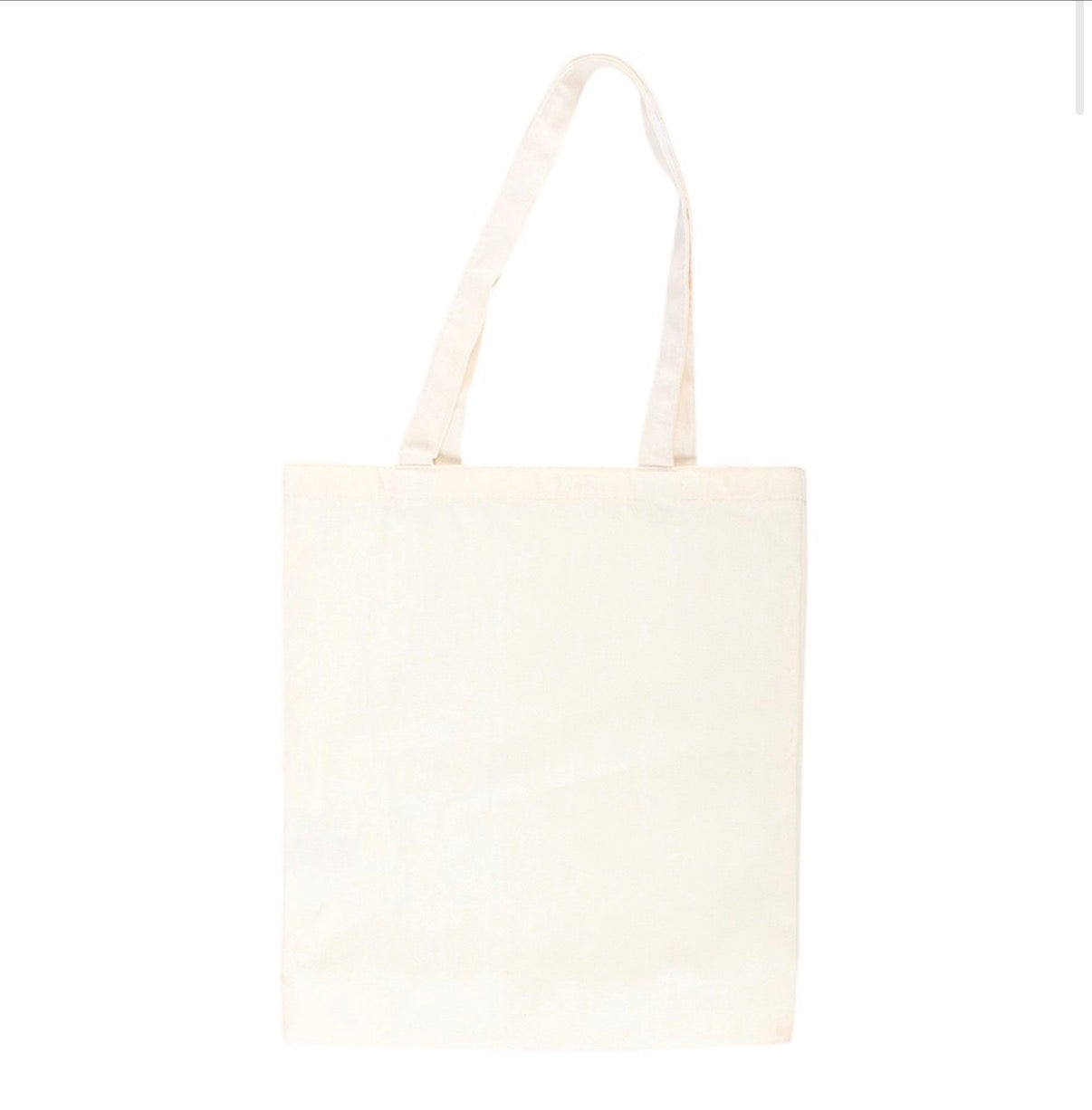 Dance with the Moon Jumping Hare Tote Bag plain cream reverse white background