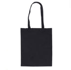 The Reader Tarot Tote Bag plain black reverse white background