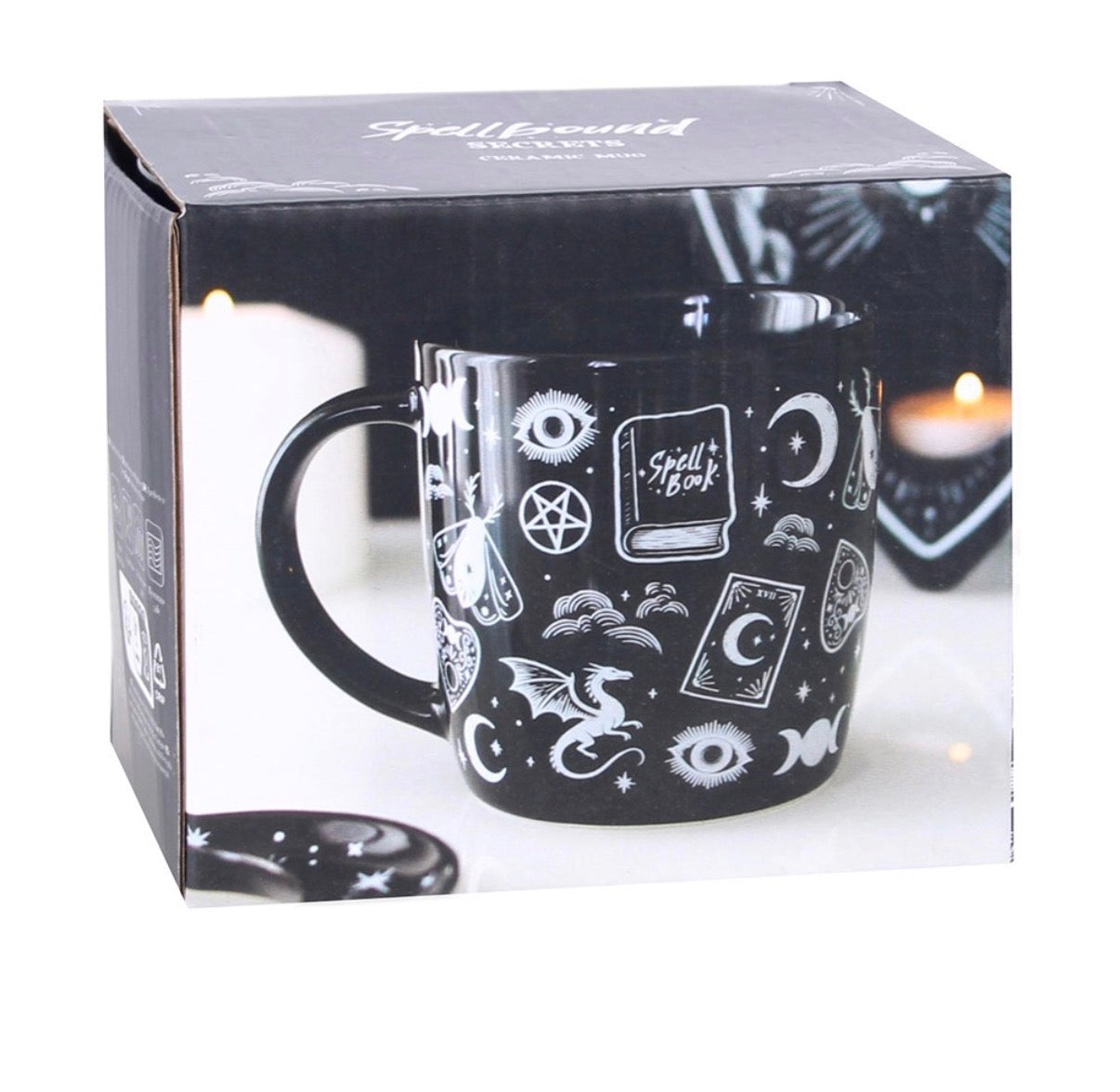 Spellbound Secrets Ceramic Mug in gift box packaging