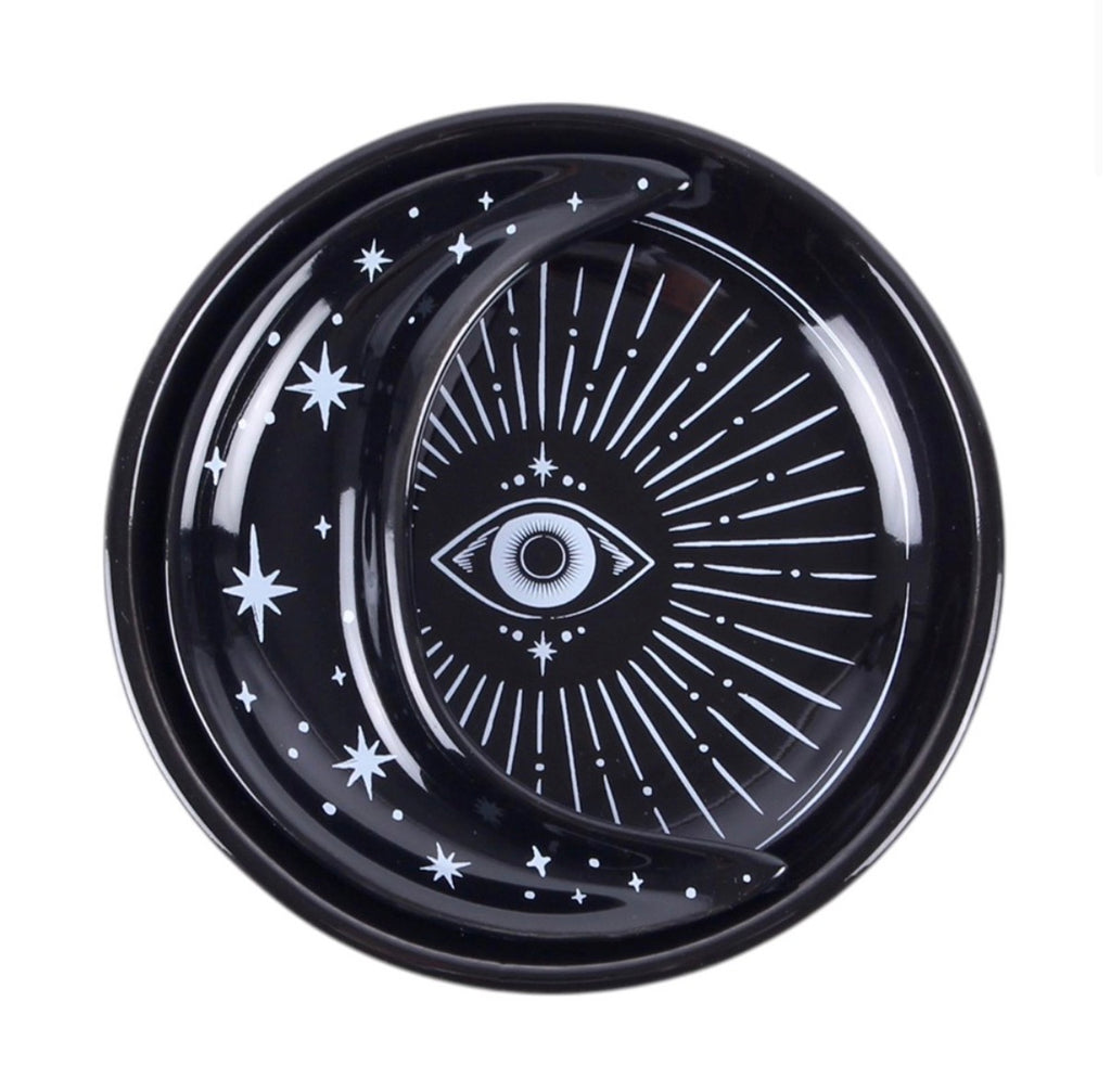 Spellbound Sky Stacking Moon Trinket Dish top view white background