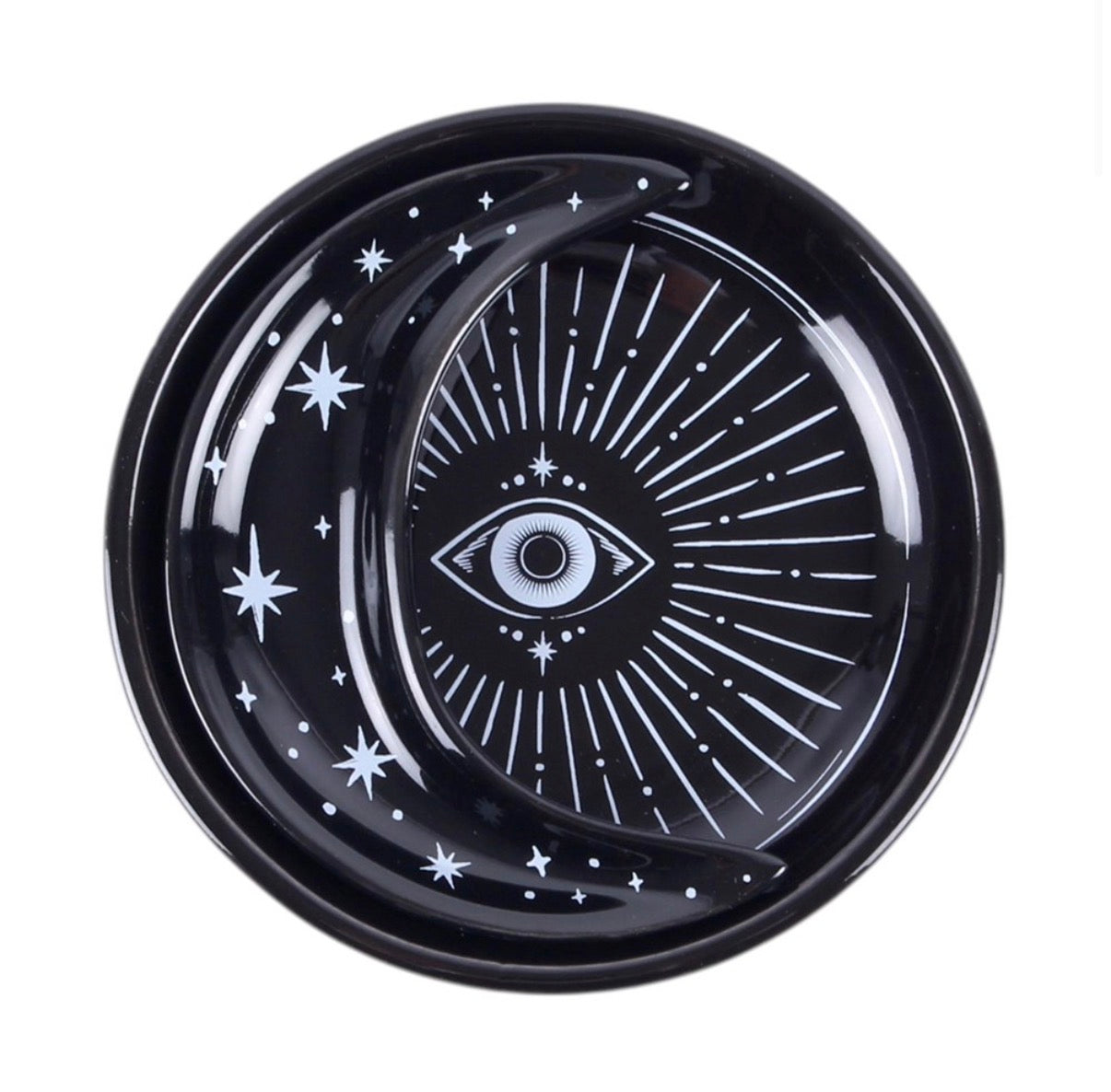 Spellbound Sky Stacking Moon Trinket Dish top view white background