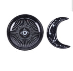Spellbound Sky Stacking Moon Trinket Dish set showing round and crescent dishes white background
