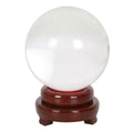 Crystal Ball with Wooden Stand white background