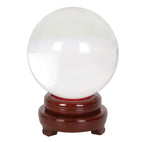 Crystal Ball with Wooden Stand white background