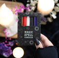 Magic Spell Candles by Spirit of Equinox - lifestyle shot held in hand with altar styling