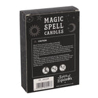 Magic Spell Candles by Spirit of Equinox - box back with caution information