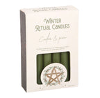 Winter Ritual Candles Cedar and Pine - box front angle white background