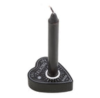 Talking Board Spell Candle Holder with black spell candle white background